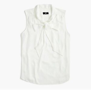 JCrew drapey tie-neck top small petite